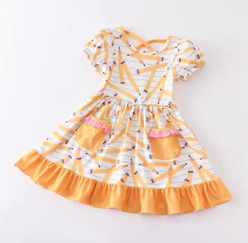 sale! IN STOCK! Pencil with Pockets on front Mega Twirl Dress