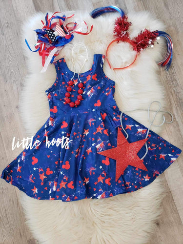 sale IN STOCK! MM Stars Premium Knit Tank Twirl Dress